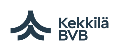 Logo van Kekkila BVB. Blauwe kleur in een PNG-bestand.